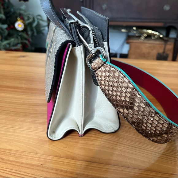 Fendi Multicolor Leather Satchel - Picture 2 of 9